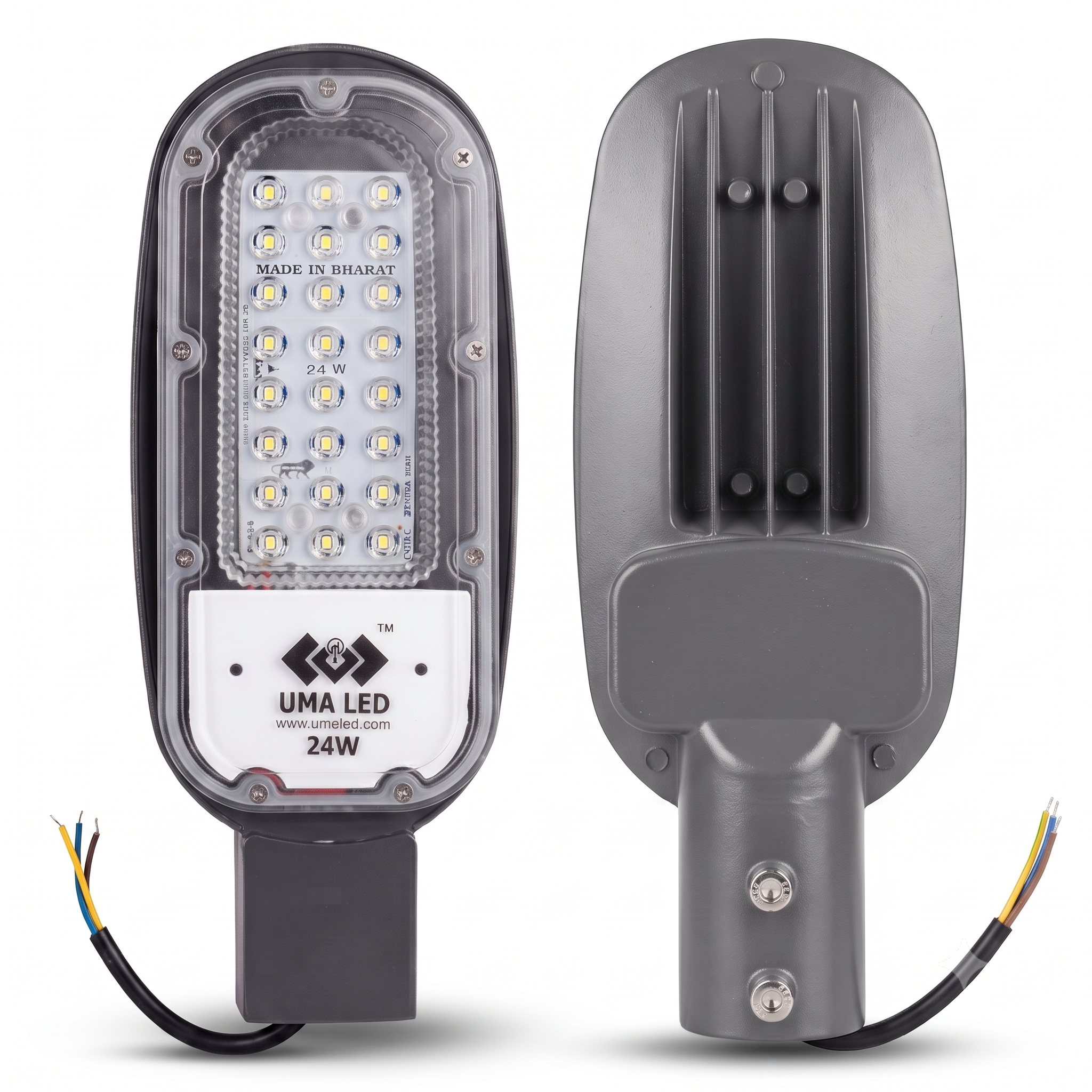 24W LED Street Light Lens Model by UMA LED for roads, streets and outdoor lighting