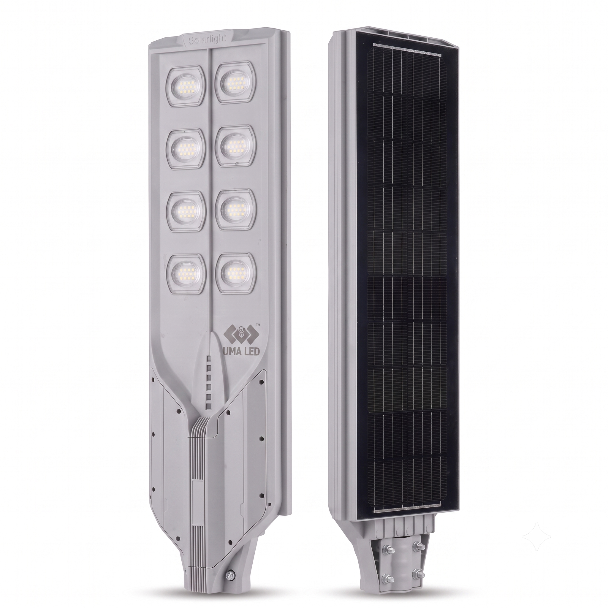 UMA LED 400W Solar Street Light with Inbuilt Solar Panel | All-in-One Solar Road Light
