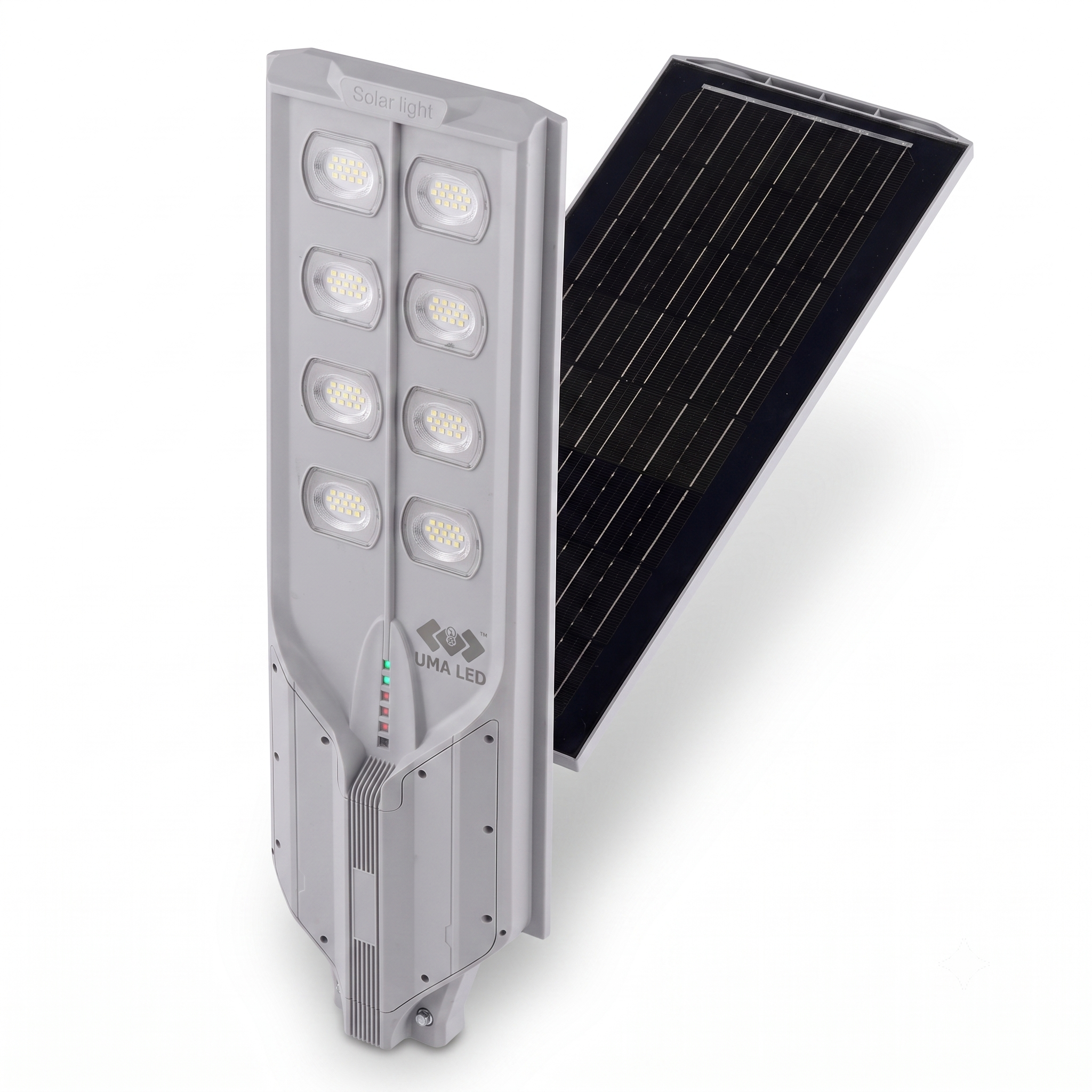 UMA LED 400W Solar Street Light with Inbuilt Solar Panel | All-in-One Solar Road Light