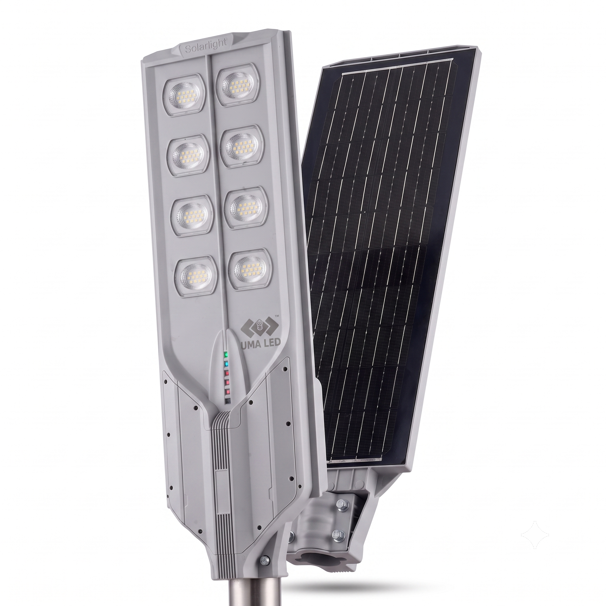UMA LED 400W Solar Street Light with Inbuilt Solar Panel | All-in-One Solar Road Light
