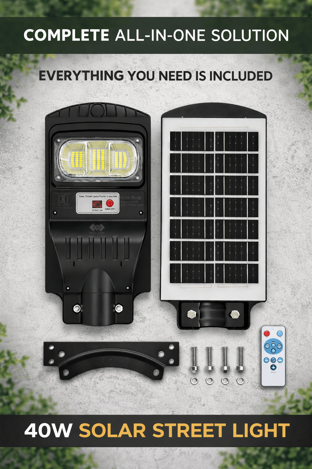 Mumbai Solar Street Light (40W, All-in-One) Wholesale Supplier