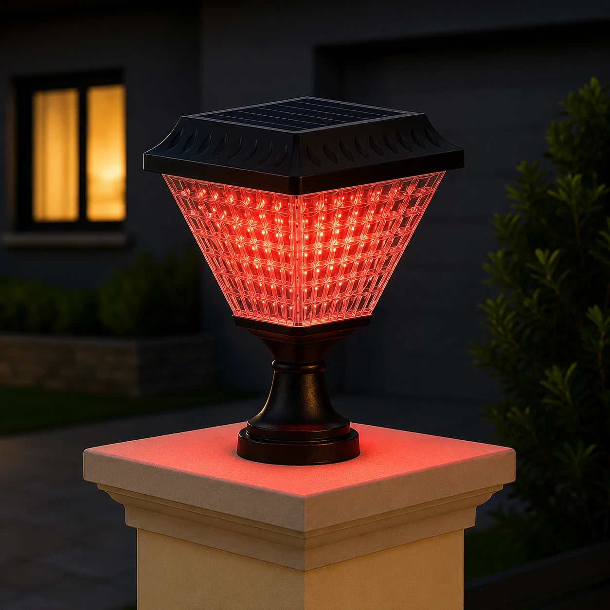 Solar RGB Gate Garden Light | Color Changing Outdoor Lamp | UMA LED