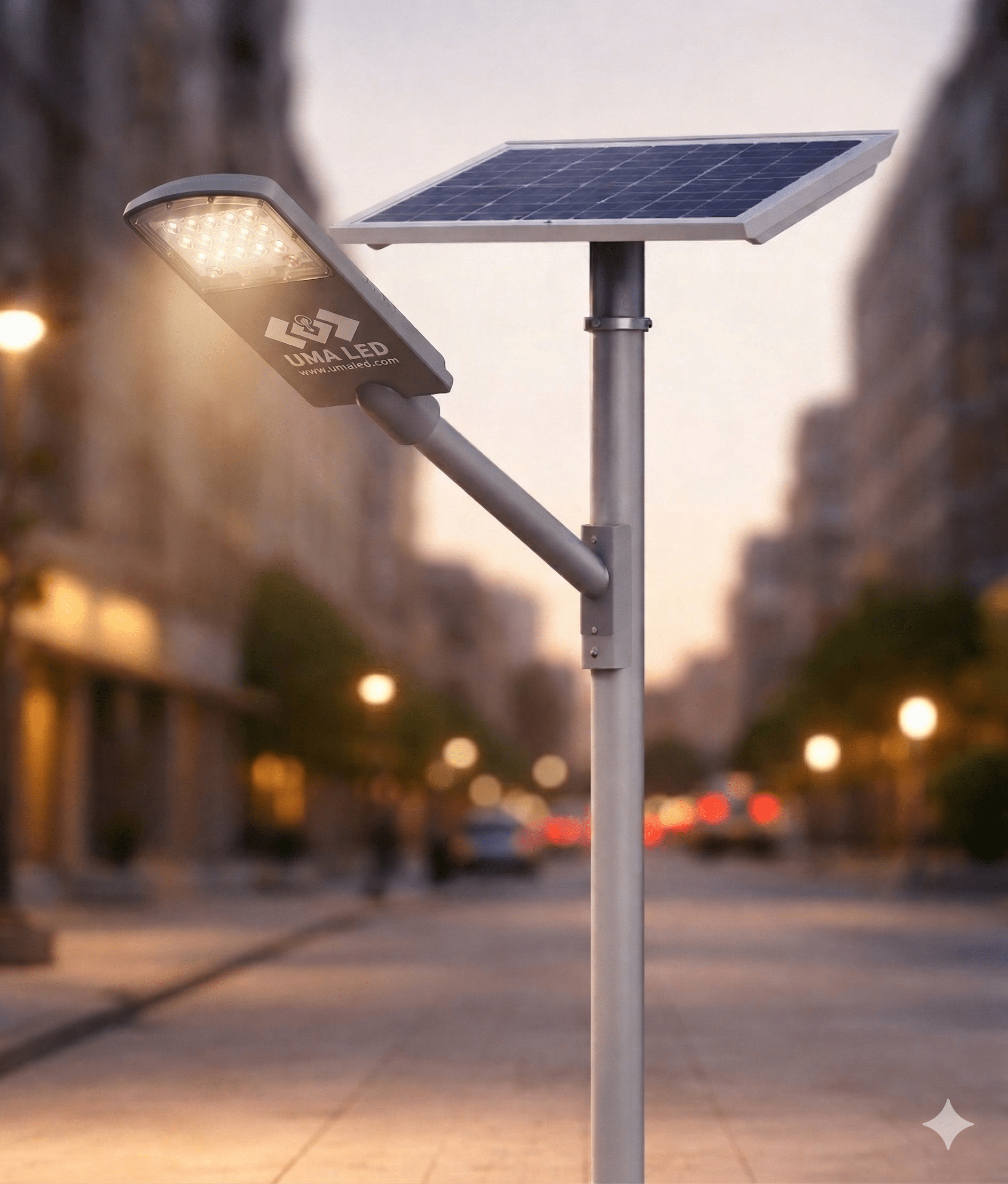 solar-street-light-12w-semi-integrated-60w-mono-panel-18ah-lifepo4-battery-uma-led - umaled