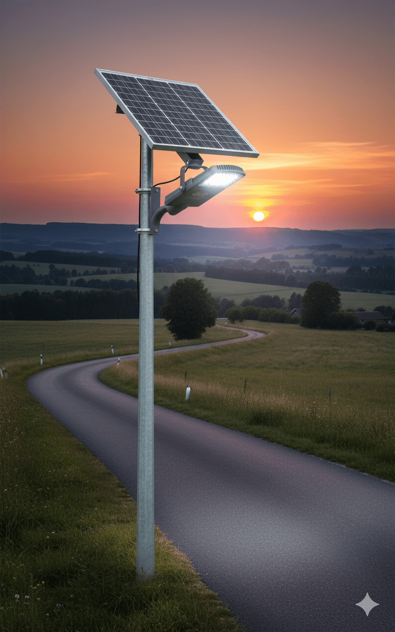 solar-street-light-12w-semi-integrated-60w-mono-panel-lifepo4 - umaled
