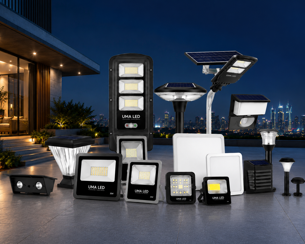 Made in India Solar and LED Lighting Manufacturer UMA LED Surat Gujarat India